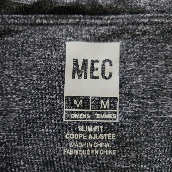 MEC Lotus Capris Activewear Running Yoga Climbing Gray – size M - Picture 7 of 10